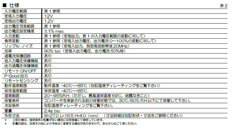 仕様
